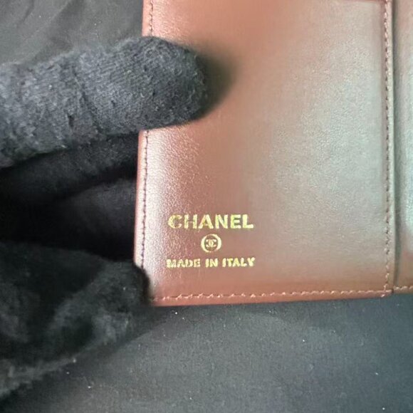 Chanel Classic Quilted Caviar Leather Passport Holder — Black with Gold CC - Picture 4 of 15